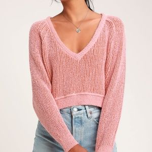 free people high low sweater
